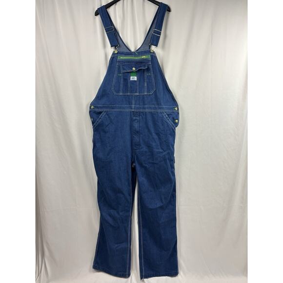 Liberty Mens Blue Denim Overalls Workwear Size 42x30 Utility Farmer Country - Picture 1 of 7